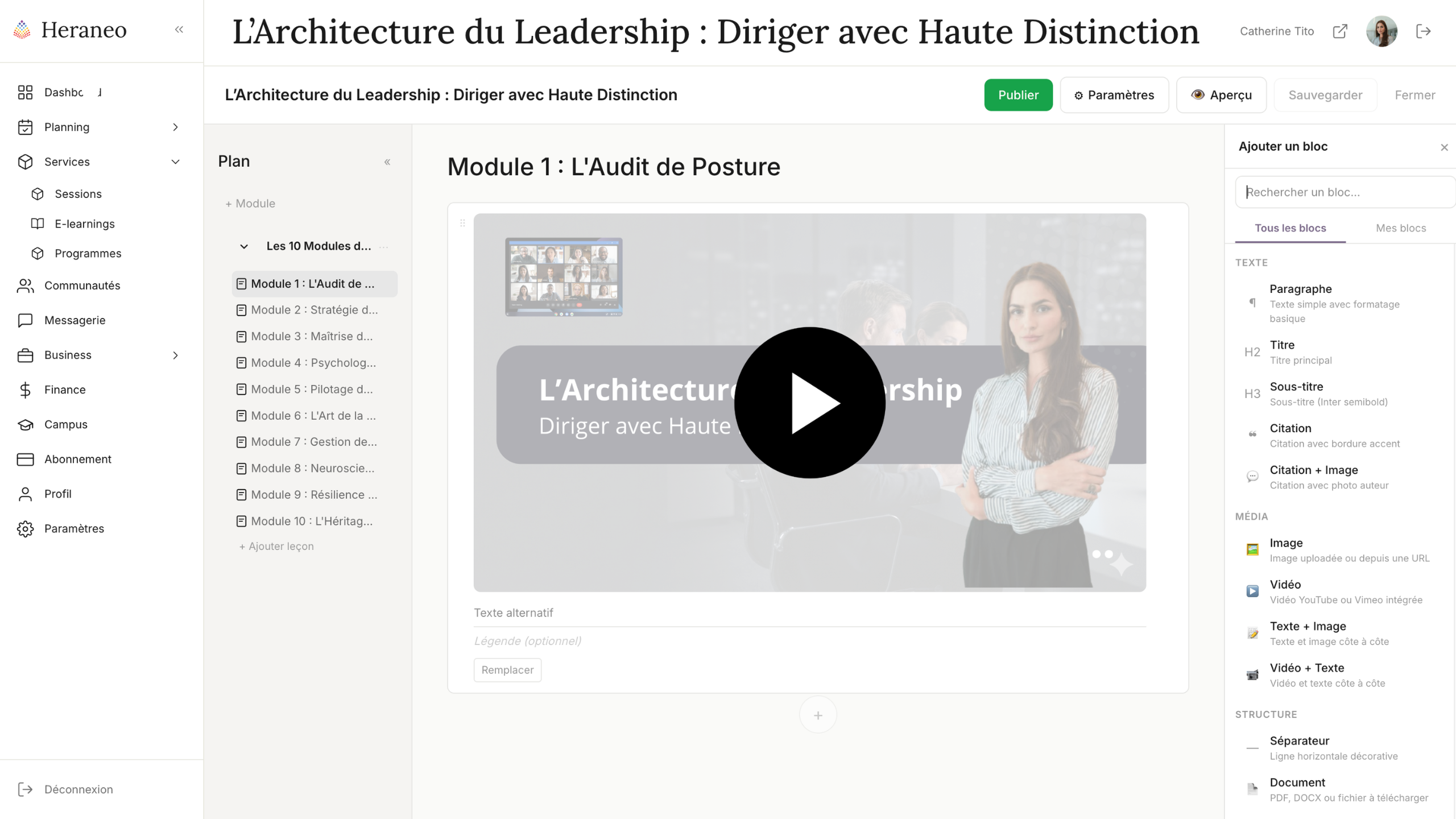 Vos e-learnings en ligne