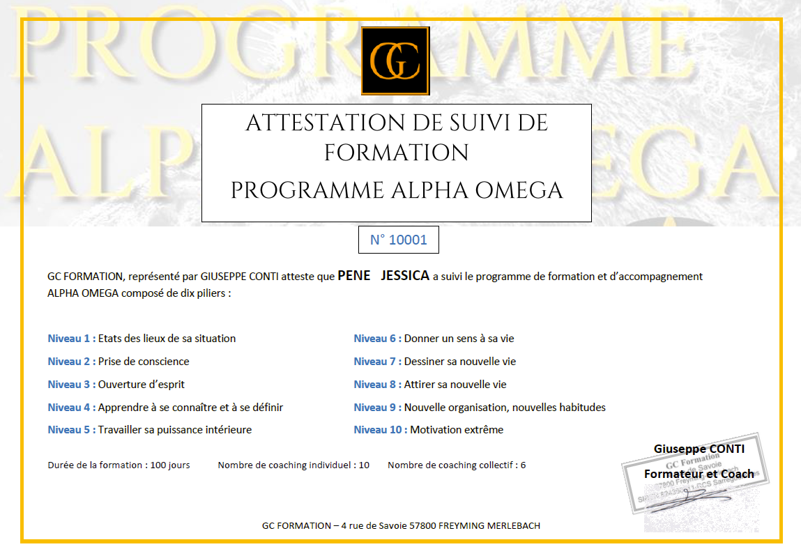 Certificat