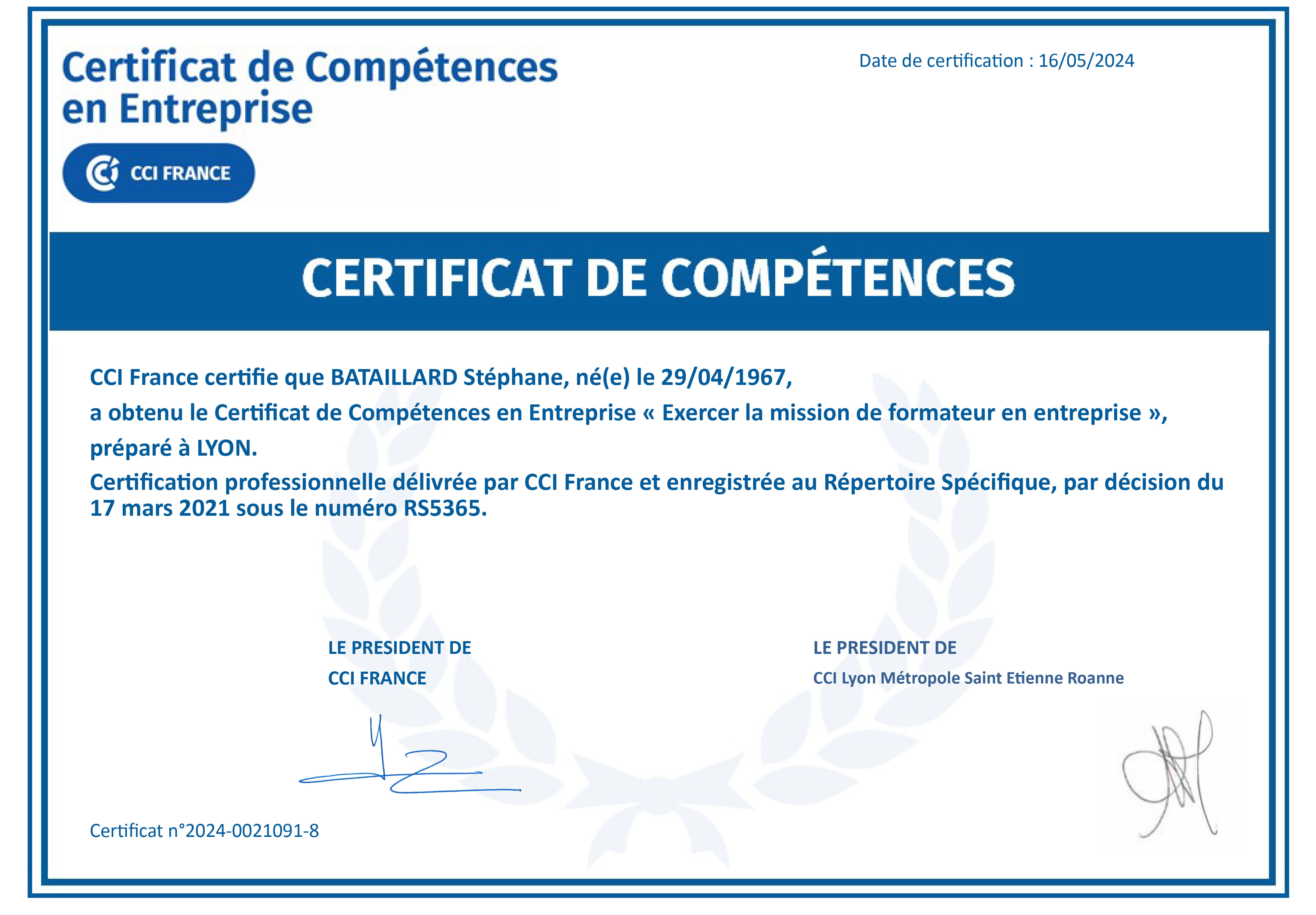Certificat
